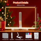 GOMYMO LED Drawing Board for Kids - LED Light Entertainment Toy with Light Effects, Colored Markers, Adjustable Stand, Drawing Templates, Reusable Erasable Doodle/Message Board, Cool Christmas/Viral Christmas Gifts for Boys, Cool Gifts For Kids,techvibes