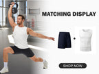 STREVATE Men's Wide Strap Ribbed Tank Top, High Stretch Breathable Muscle Tank, Heavyweight Drapey Fit Gym & Casual Sleeveless Shirt