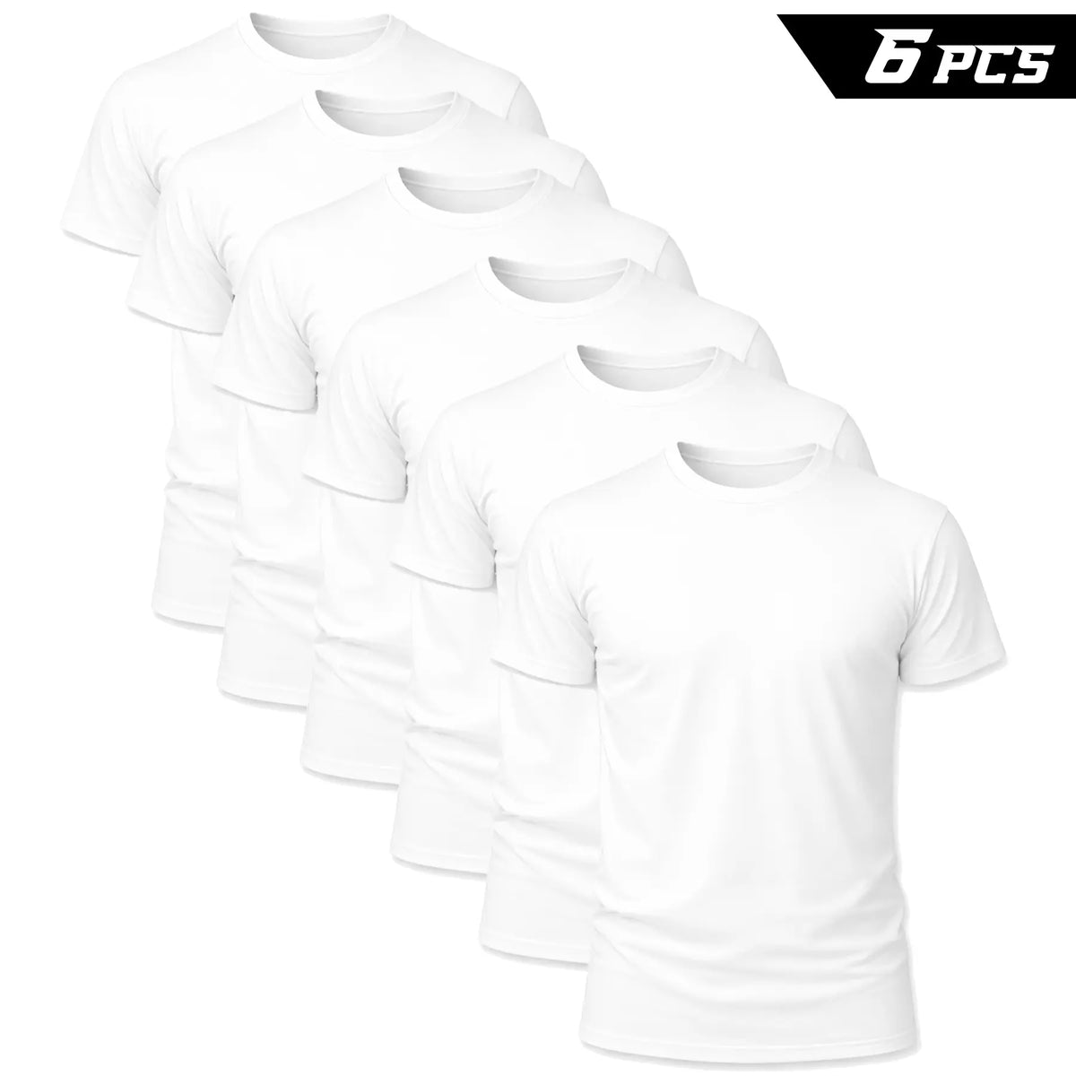 Men's Black Crew Neck T-Shirt | Comfort Fit Cotton Blend Basic Tee
