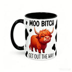 Funny Highland Cow Quote Ceramic Mug