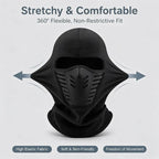 Unisex Fleece Full Face Balaclava Ski Mask - Windproof, Anti-Haze, Soft Sports & Outdoor Hat, Motorcycle Accessory for Skiing, Winter Activities