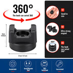 GJAHSH Heavy-Duty Magnetic Cable Tie Mounts, 22mm Magnetic Zip Tie Mount Bases, 22lbs Strong Magnetic Wire Holders and Cable Organizers for Home, Office, Marine, and Electrical Wire Management