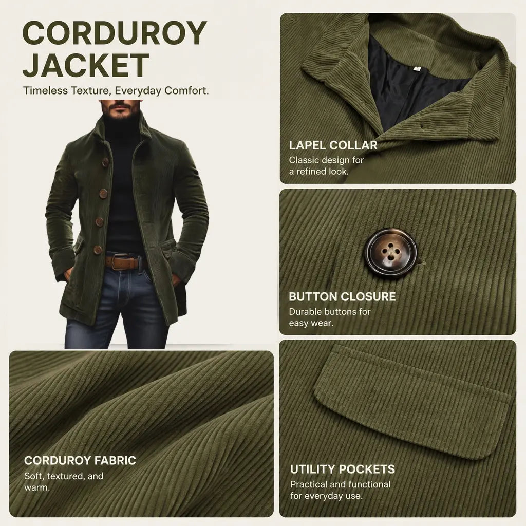 Mens Solid Color Stand Collar Buttons Pockets Jacket Cardigan Suit For Spring Autumn Daily Business Casual Commute Outdoor Dating Travel Everyday Male Fashion Suit Jacket Outfit Formal Menswear Loose Overall Stylish