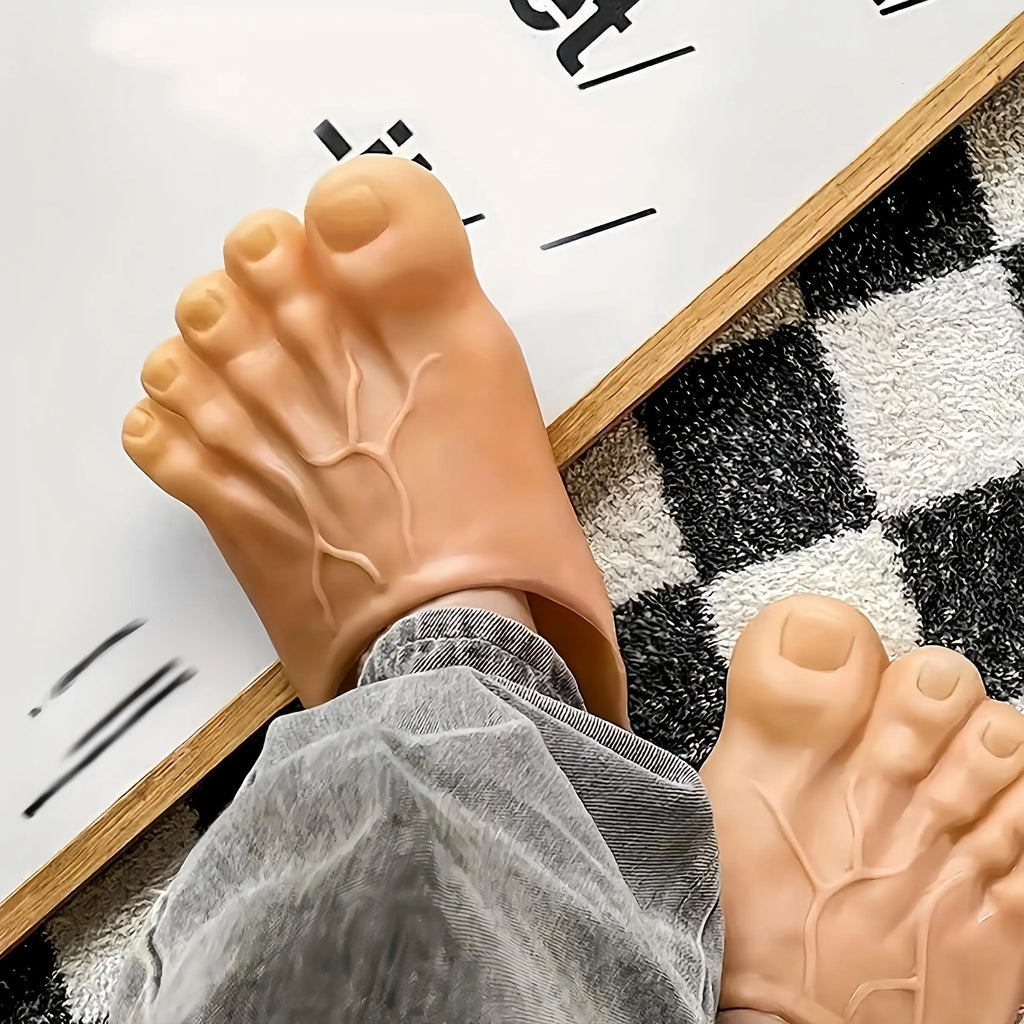 Funny Prank Shoes with Realistic Toenails | Oversized Gag Gift for Costume Parties