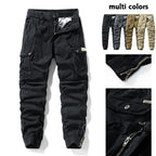 Menswear Fashion Men's Pants - Versatile Functional Cargo Pants for Men, Drawstring Cuffs, Multiple Pockets, Retro Outdoor Casual Style