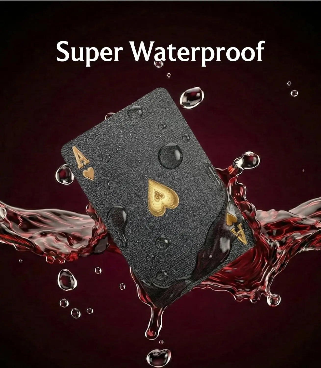 English: Waterproof Diamond Textured PET Playing Cards for Party & Magic