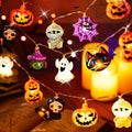 USB-Powered Pumpkin LED String Lights, 59.06–118.11-Inch Halloween & Fall Hanging Garland, Warm Festive Lights for Mantel, Window, Bedroom, Party, Thanksgiving & Home Decor