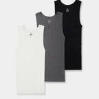 Haus | Premium Ultra-Soft Cotton Fitted Tanks 3 Pack / 6 Pack