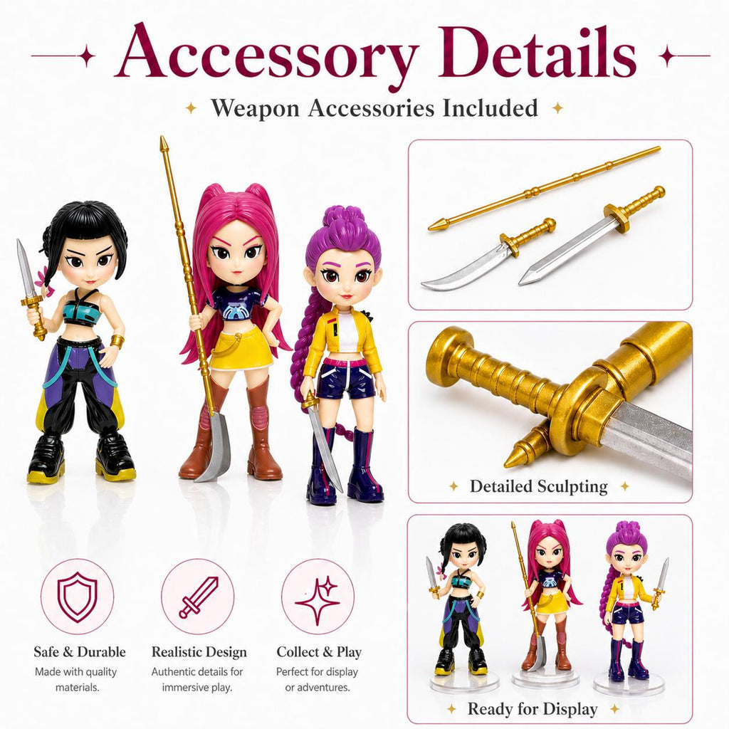6-Piece Figurine Set（bagged） – Anime Model Toy Decorations, perfect for home collections and office desk display. An excellent gift choice for Christmas and New Year. 3.94 in Display Toys