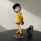 Ghost Mom Caroline + Cat Q Version Standing Model, Desktop Decorative Figure, collectible figures, Anime Boxed Handmade Toy, Perfect Gift for Collectors