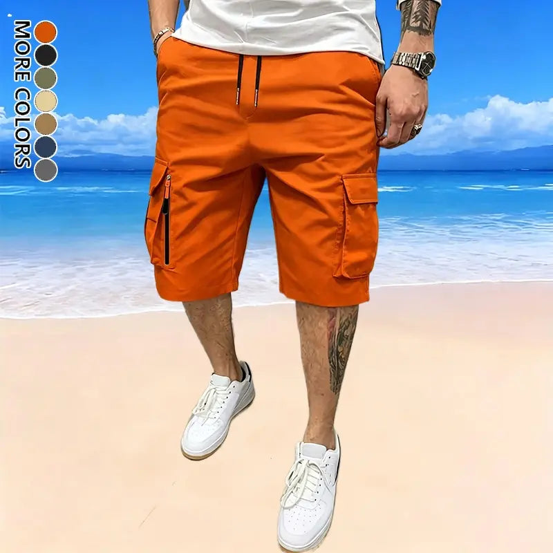 Men's 5-Pack Casual Cargo Shorts with Pockets