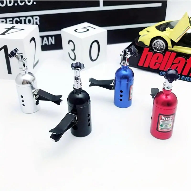 Car Air Freshener, Car Fragrance with NOS Nitrogen Bottle Design, Vent Clip Automotive Aroma Accessory, Enhances Vehicle Interior Scent