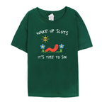 Wake Up Slts T-Shirt funny animal shirt meme graphic tee sarcastic t-shirt cursed tshirt unhinged humor top viral t-shirt