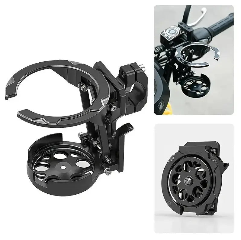 Bike Water Holder, Rotating Bottle Cage, Foldable Cup Mount Adjustable Folding Design, 360 Degree Rotation Support, for Adults Scooter Stroller Cycling Hiking Travel Outdoor Riding