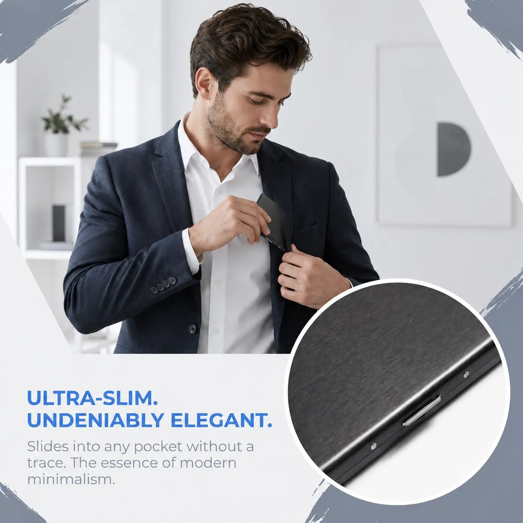 RFID Blocking Stainless Steel Card Holder