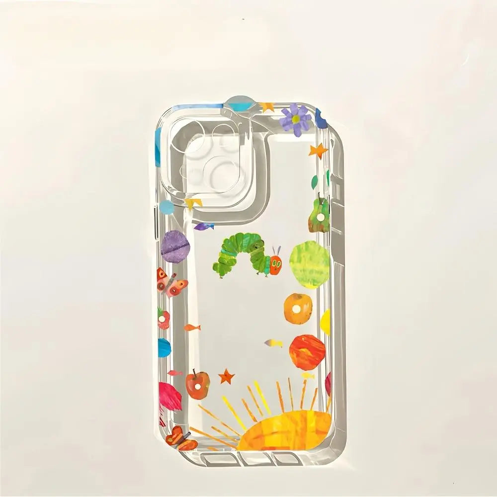 The Very Hungry Caterpillar Clear TPU Case for iPhone 11-17 Series