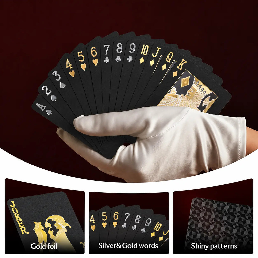 English: Waterproof Diamond Textured PET Playing Cards for Party & Magic