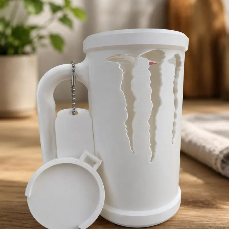 Can Holder with Handle & Keychain – Cute Glow Design kit