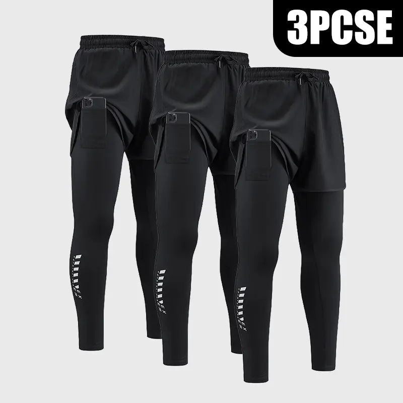 Men's 2-in-1 Compression Shorts | Lightweight Breathable Running Shorts