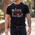 T-Shirt With Boxer Bear Graphic - "FK AROUND AND FIND OUT" Print