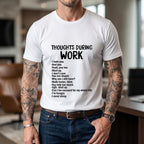 Funny Sarcastic Tee Hate Work T-Shirt Casual Shortsleeve