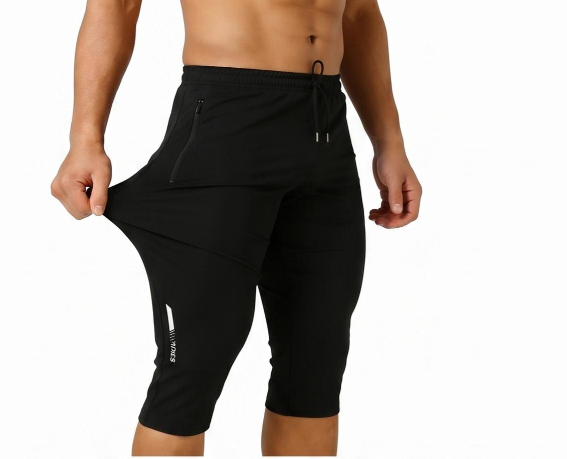 3-Pack Men's Ice Silk Straight-Leg Shorts | Below Knee Athletic Casual Shorts