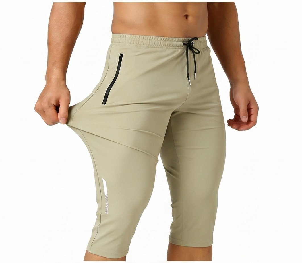 3-Pack Men's Ice Silk Straight-Leg Shorts | Below Knee Athletic Casual Shorts
