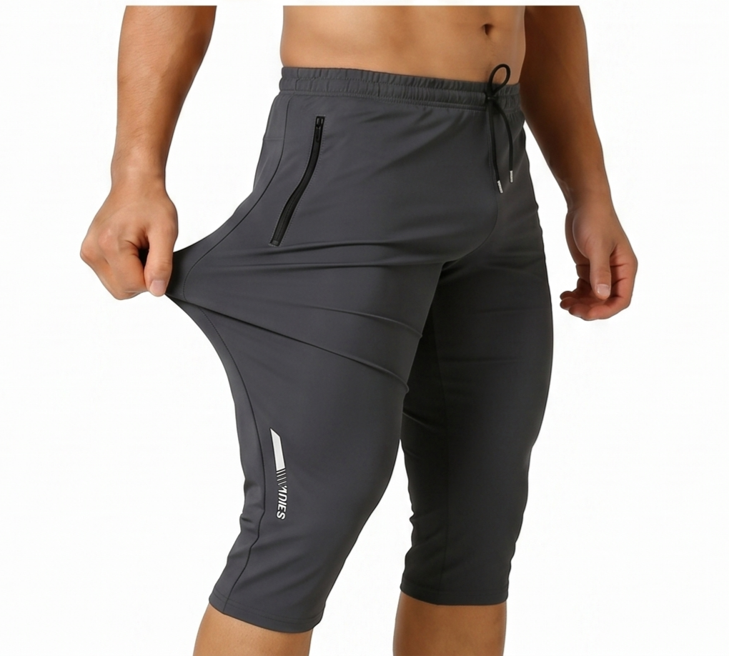3-Pack Men's Ice Silk Straight-Leg Shorts | Below Knee Athletic Casual Shorts