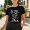 100% Cotton Sativa/Indica Slogan Tee | Unisex Fit
