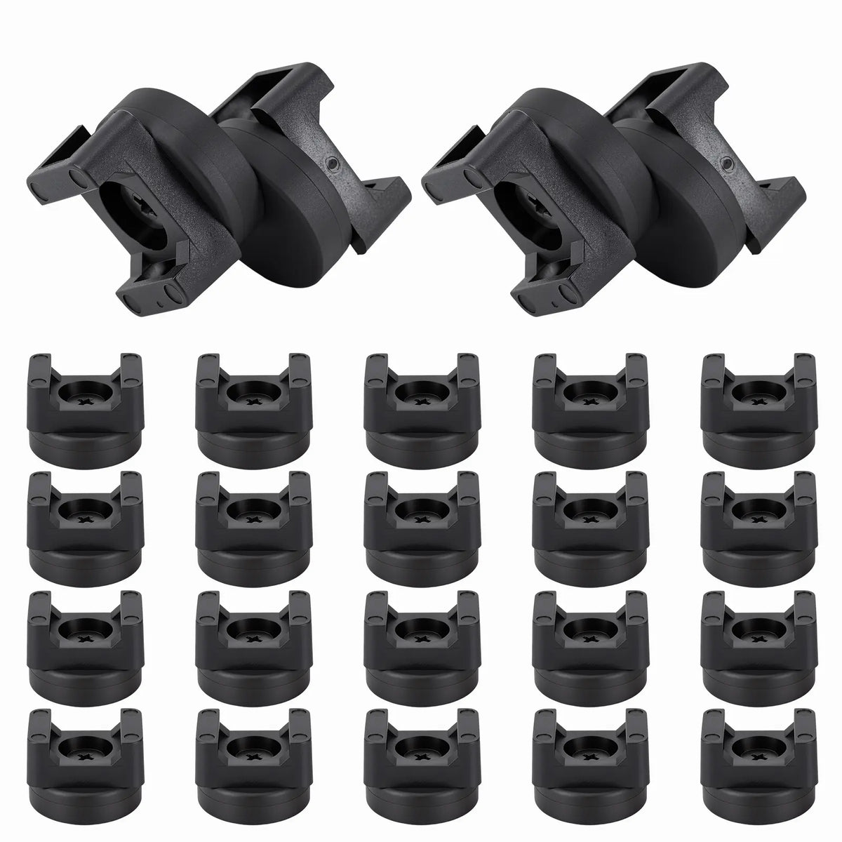GJAHSH Heavy-Duty Magnetic Cable Tie Mounts, 22mm Magnetic Zip Tie Mount Bases, 22lbs Strong Magnetic Wire Holders and Cable Organizers for Home, Office, Marine, and Electrical Wire Management