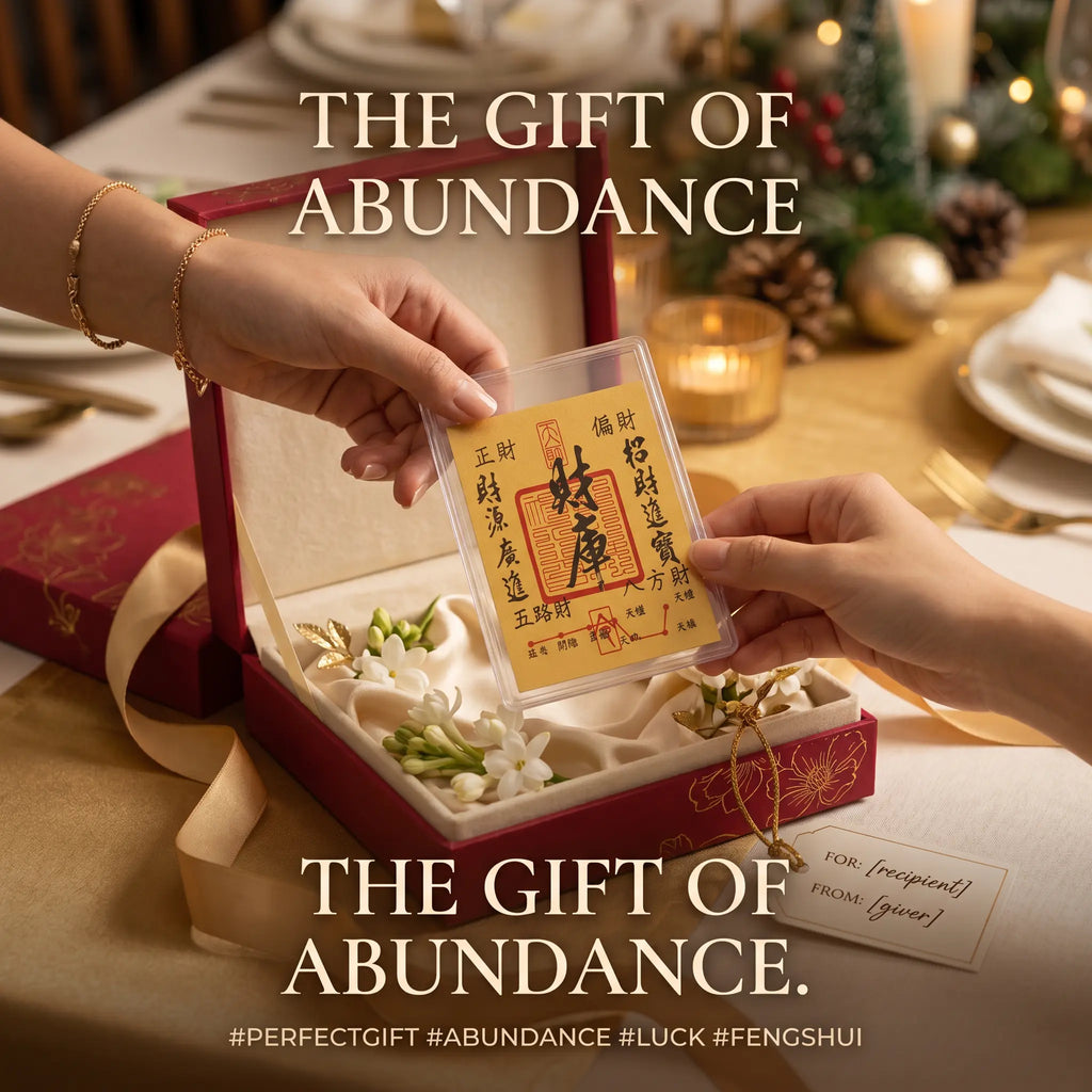 Ritual Blessed Wealth Feng Shui Talisman Card