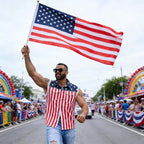 Yuanbang 4th of July Men’s American Flag Denim Vest USA 250th Birthday Independence Day Sleeveless Summer Casual Jacket Patriotic Style Outdoor Fashion Menswear Father's Festival Dad Gifts Guys Love Top Summer Wins