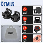 GJAHSH Heavy-Duty Magnetic Cable Tie Mounts, 22mm Magnetic Zip Tie Mount Bases, 22lbs Strong Magnetic Wire Holders and Cable Organizers for Home, Office, Marine, and Electrical Wire Management