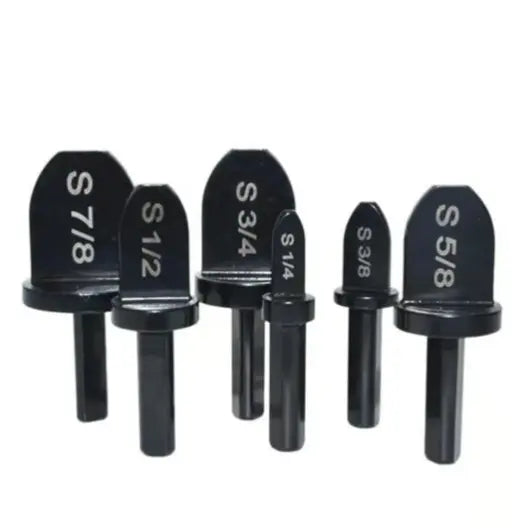 6-Piece HVAC Copper Pipe Swaging Drill Bit Set Repair Tool