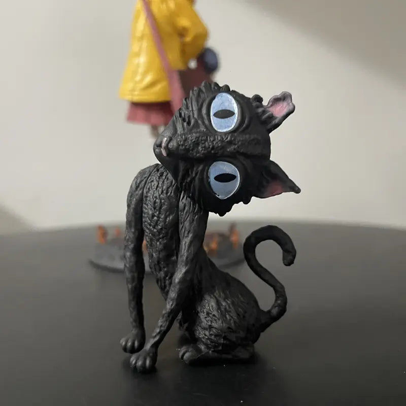 Ghost Mom Caroline + Cat Q Version Standing Model, Desktop Decorative Figure, collectible figures, Anime Boxed Handmade Toy, Perfect Gift for Collectors