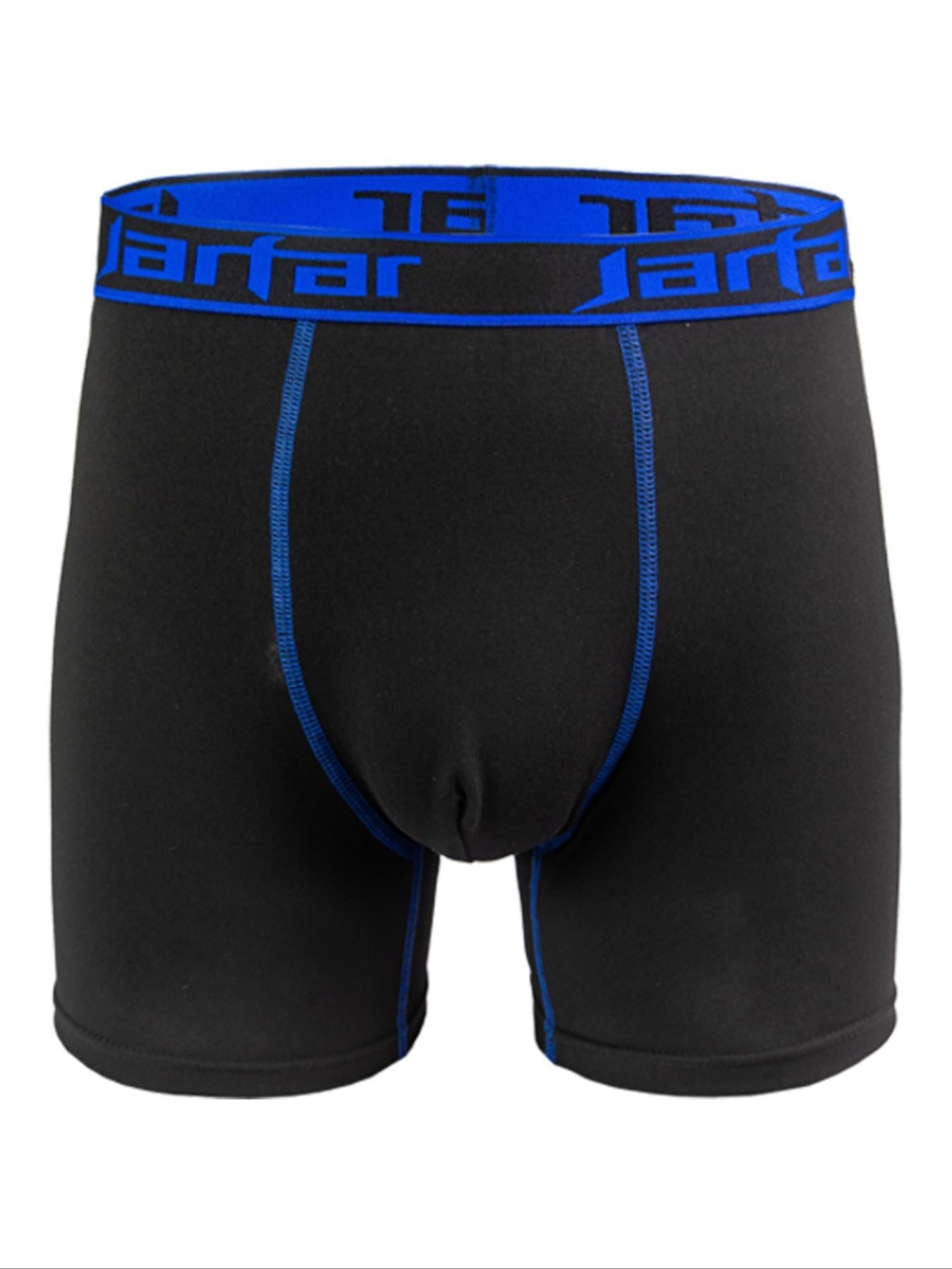 Men's Letter Tape Boxer Brief, Casual Comfy Breathable Underwear for Daily Wear, Men's Underwear for All Seasons