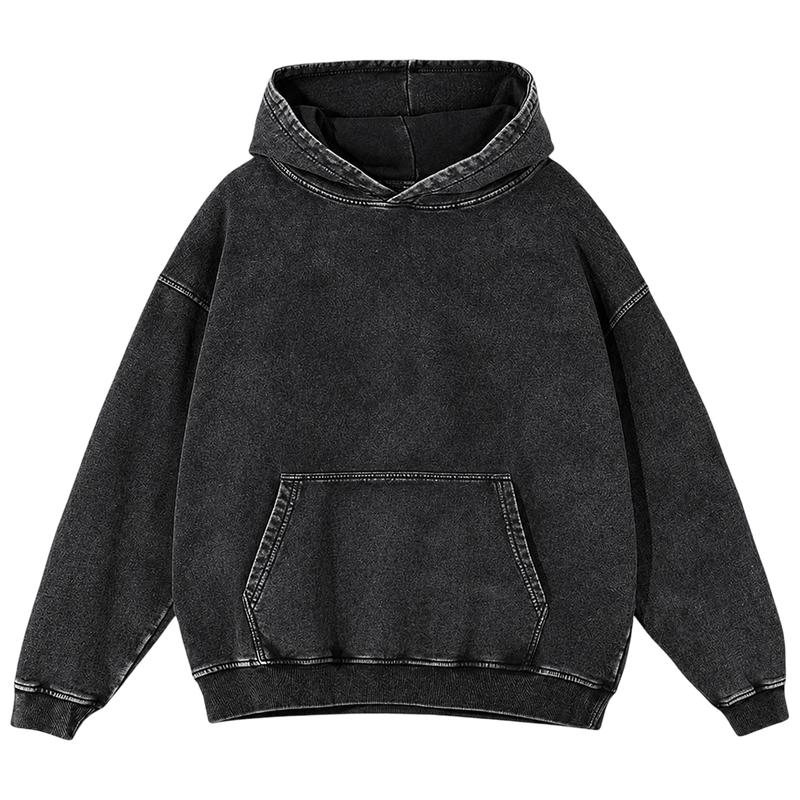 Unisex Heavyweight Acid Wash Pure Cotton Hoodie