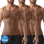 1/2/3/4 Pack Menswear Shapewear Compression Tank Top Daily Casual Undershirt Tummy Control Workout Underwear Shirt Body Shaper Breathable Elastic Soft Stretchy Fabric Sports Sleeveless Fitted