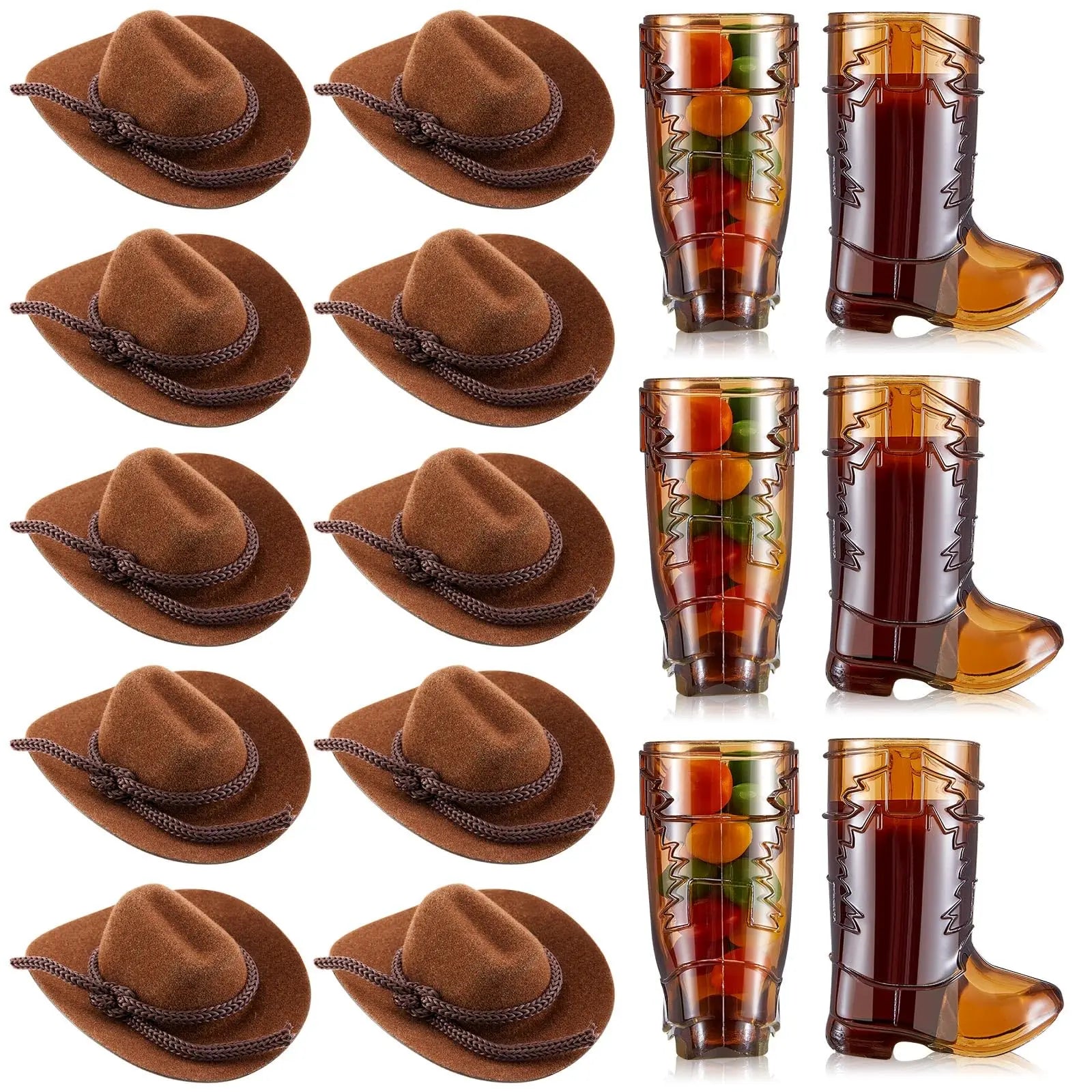 20/40 Pcs Mini Cowboy Boot Shaped Shot Glasses Reusable Cowgirl Hat Boot Cups Neon Drinkware Set Tiny Glitter Shots for Disco Cowgirl Birthday Bachelorette Party Graduation Season Rodeo Night Pink Hen’s Favors Mexican Party Centerpieces