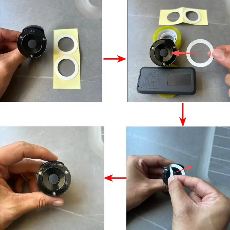 Futuristic Mecha Metal Push to Start Button Cover