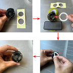 Futuristic Mecha Metal Push to Start Button Cover