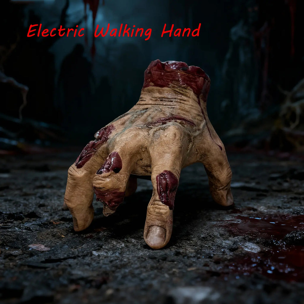 Self-Walking Halloween Hand Prop with Spooky Sound Effects