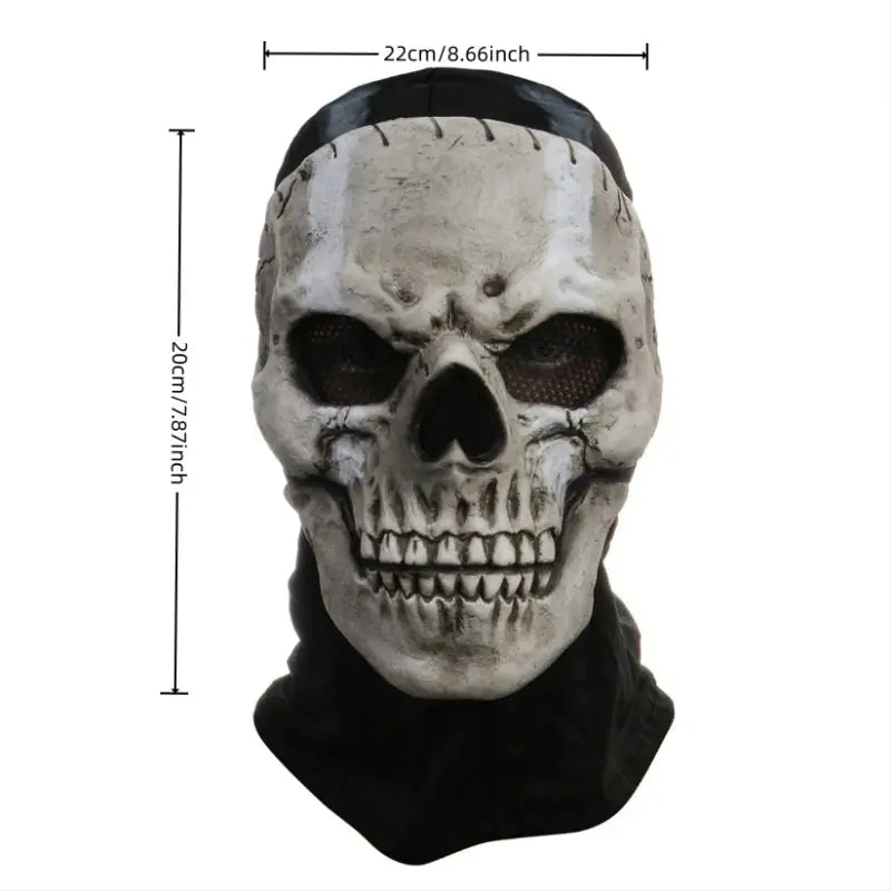 Halloween Skull Mask Prop for Ghost Costume, DIY Halloween Party Decoration, Outdoor Activities Dress-Up, Spooky Realistic Creepy Skeleton Skull Headgear, Party Supplies and Accessories
