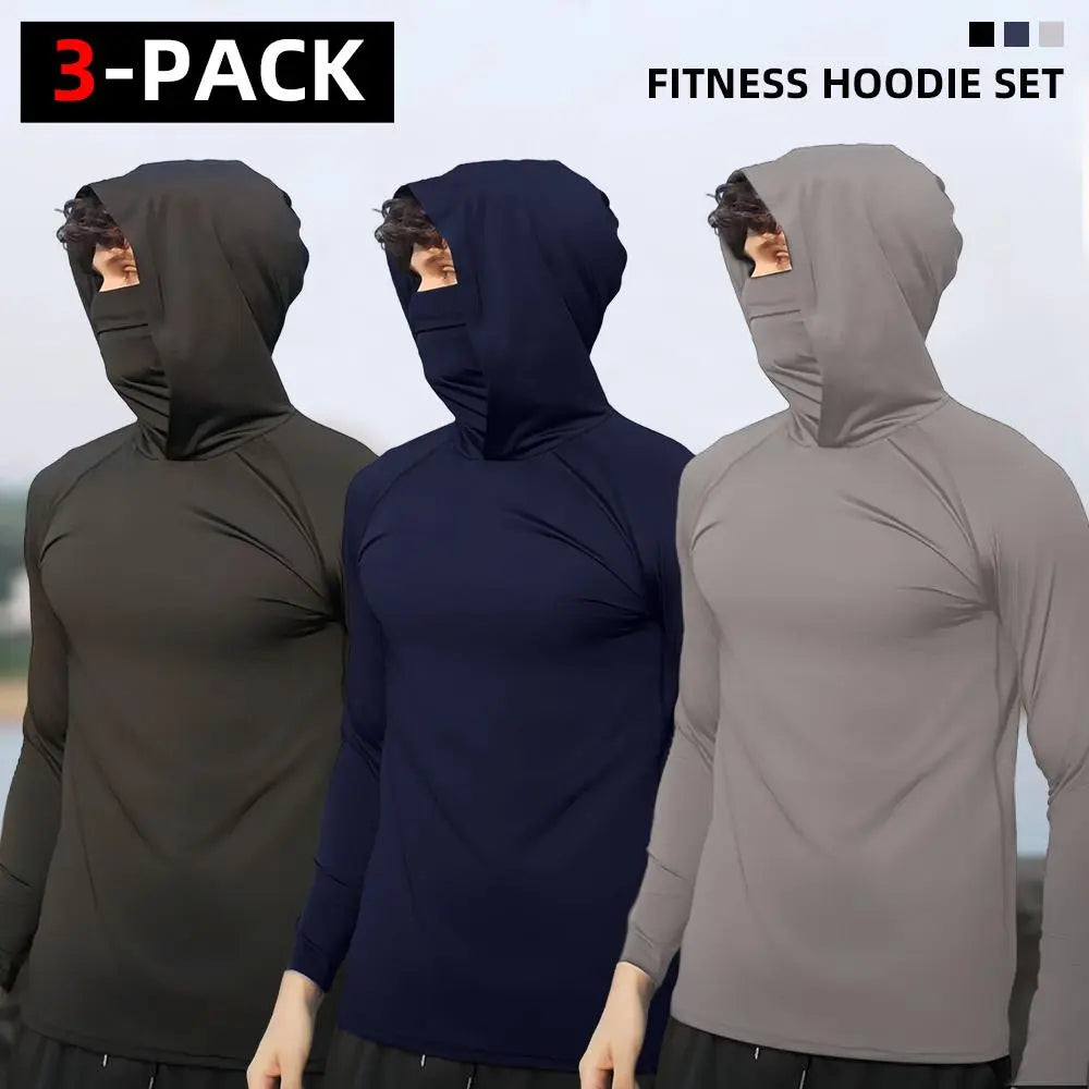 6-Piece Men's Lightweight UPF Sun Protection Hoodies