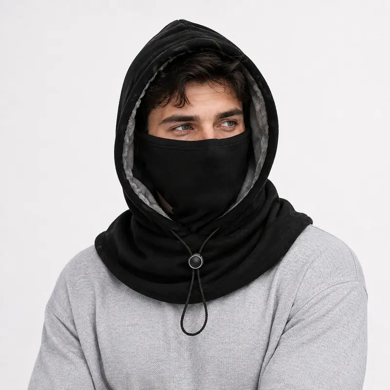 2-Piece Windproof Flannel Winter Hat and Face Mask Set