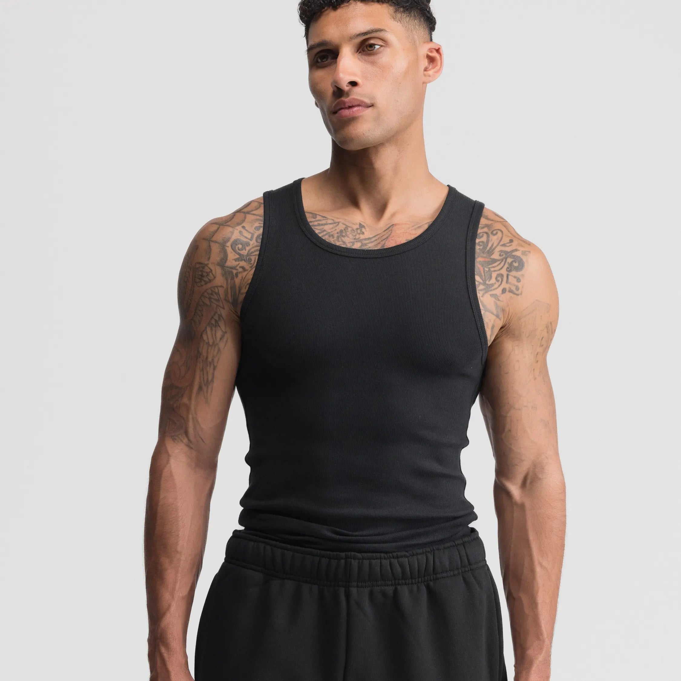 Haus | Premium Ultra-Soft Cotton Fitted Tanks 3 Pack / 6 Pack