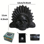 Screaming Aztec Death Whistle by Parsin, Handmade Unique & Loudest Authentic Human Sounding Whistle, Natural Pottery Whistle with Storage Bag, Suitable for Fun Activities & Pranks