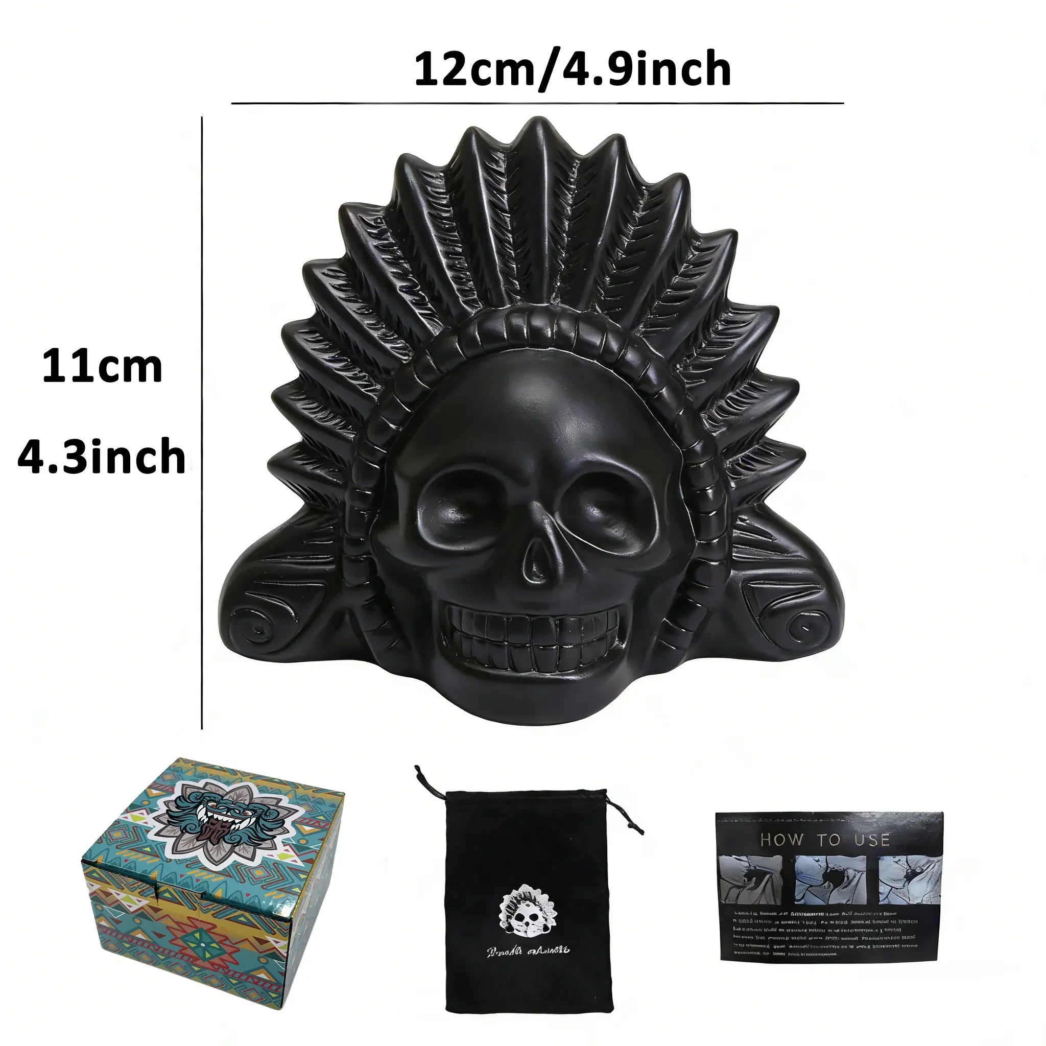 Screaming Aztec Death Whistle by Parsin, Handmade Unique & Loudest Authentic Human Sounding Whistle, Natural Pottery Whistle with Storage Bag, Suitable for Fun Activities & Pranks
