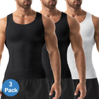 Men's Compression Shapewear Tank Top (1/2/3/4 Pack) – Tummy Control Breathable Workout Undershirt