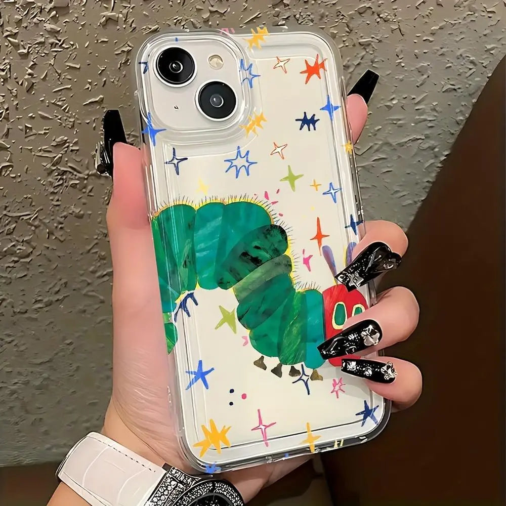 The Very Hungry Caterpillar Clear TPU Case for iPhone 11-17 Series